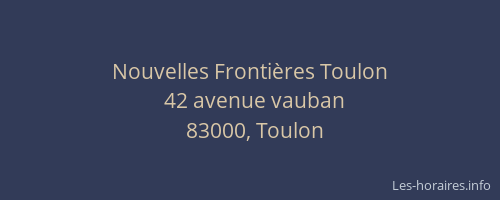Nouvelles Frontières Toulon