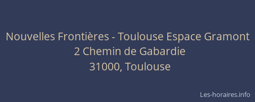 Nouvelles Frontières - Toulouse Espace Gramont