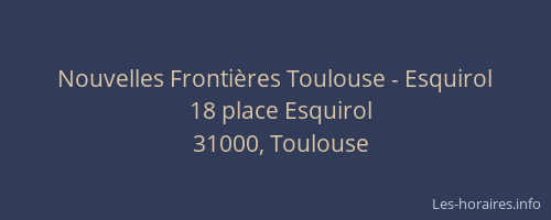 Nouvelles Frontières Toulouse - Esquirol