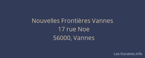 Nouvelles Frontières Vannes