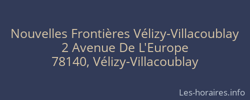 Nouvelles Frontières Vélizy-Villacoublay