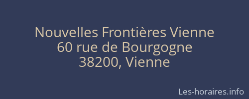 Nouvelles Frontières Vienne