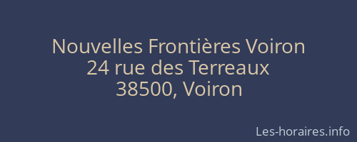 Nouvelles Frontières Voiron