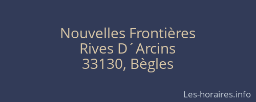 Nouvelles Frontières