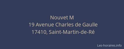Nouvet M
