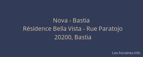 Nova - Bastia