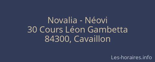Novalia - Néovi