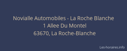 Novialle Automobiles - La Roche Blanche