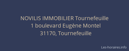 NOVILIS IMMOBILIER Tournefeuille