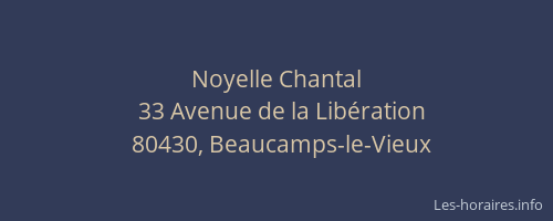 Noyelle Chantal