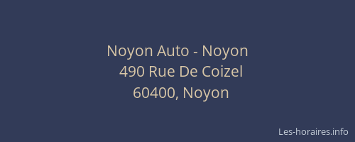 Noyon Auto - Noyon