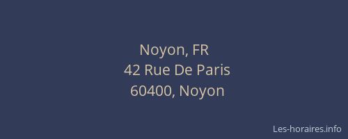 Noyon, FR