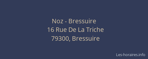 Noz - Bressuire