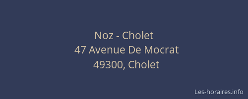 Noz - Cholet