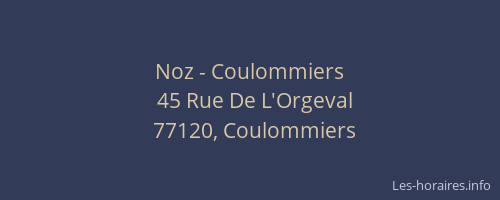 Noz - Coulommiers