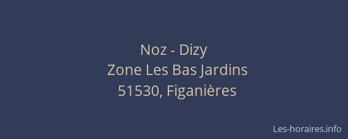 Noz - Dizy