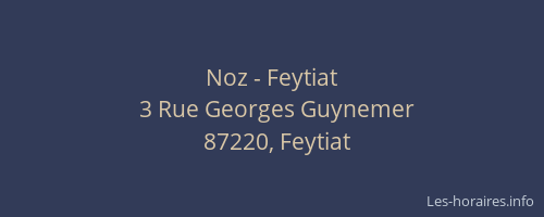 Noz - Feytiat