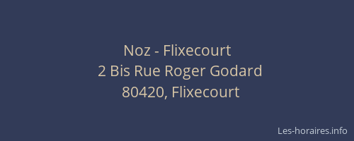 Noz - Flixecourt