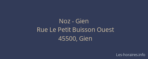 Noz - Gien