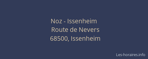 Noz - Issenheim