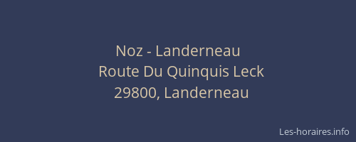 Noz - Landerneau