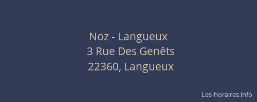 Noz - Langueux