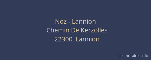 Noz - Lannion
