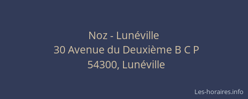 Noz - Lun&eacute;ville