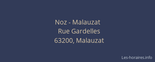 Noz - Malauzat