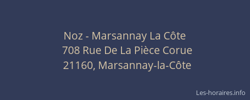 Noz - Marsannay La Côte
