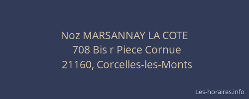 Noz MARSANNAY LA COTE