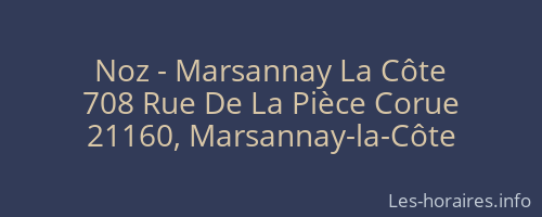 Noz - Marsannay La Côte