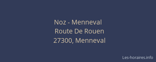 Noz - Menneval