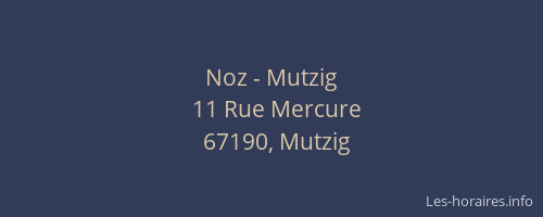 Noz - Mutzig