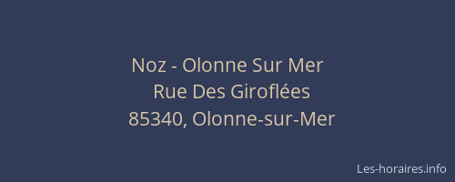 Noz - Olonne Sur Mer