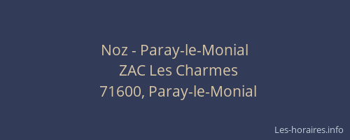 Noz - Paray-le-Monial