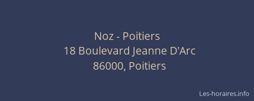 Noz - Poitiers