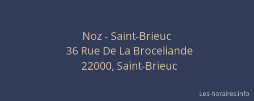 Noz - Saint-Brieuc