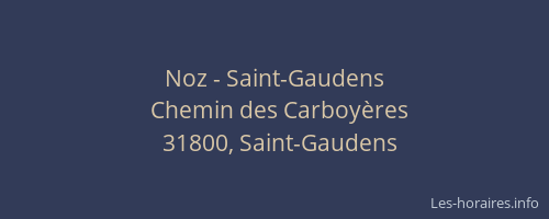 Noz - Saint-Gaudens