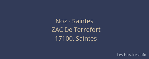 Noz - Saintes