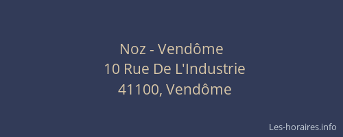 Noz - Vendôme