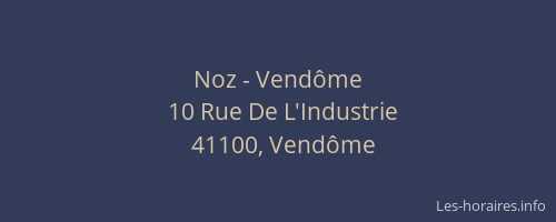 Noz - Vend&ocirc;me