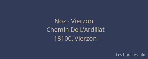 Noz - Vierzon