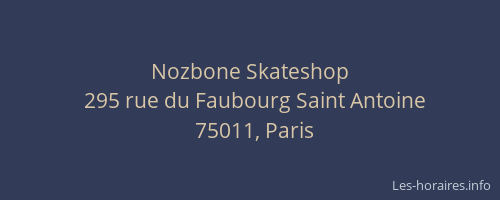 Nozbone Skateshop