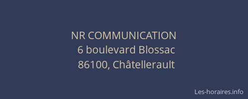 NR COMMUNICATION