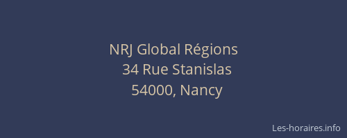 NRJ Global Régions