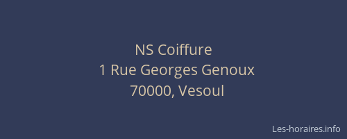 NS Coiffure