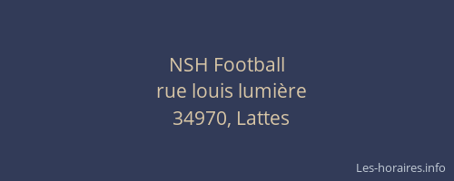 NSH Football