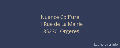 Nuance Coiffure
