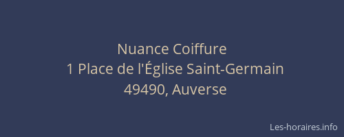 Nuance Coiffure